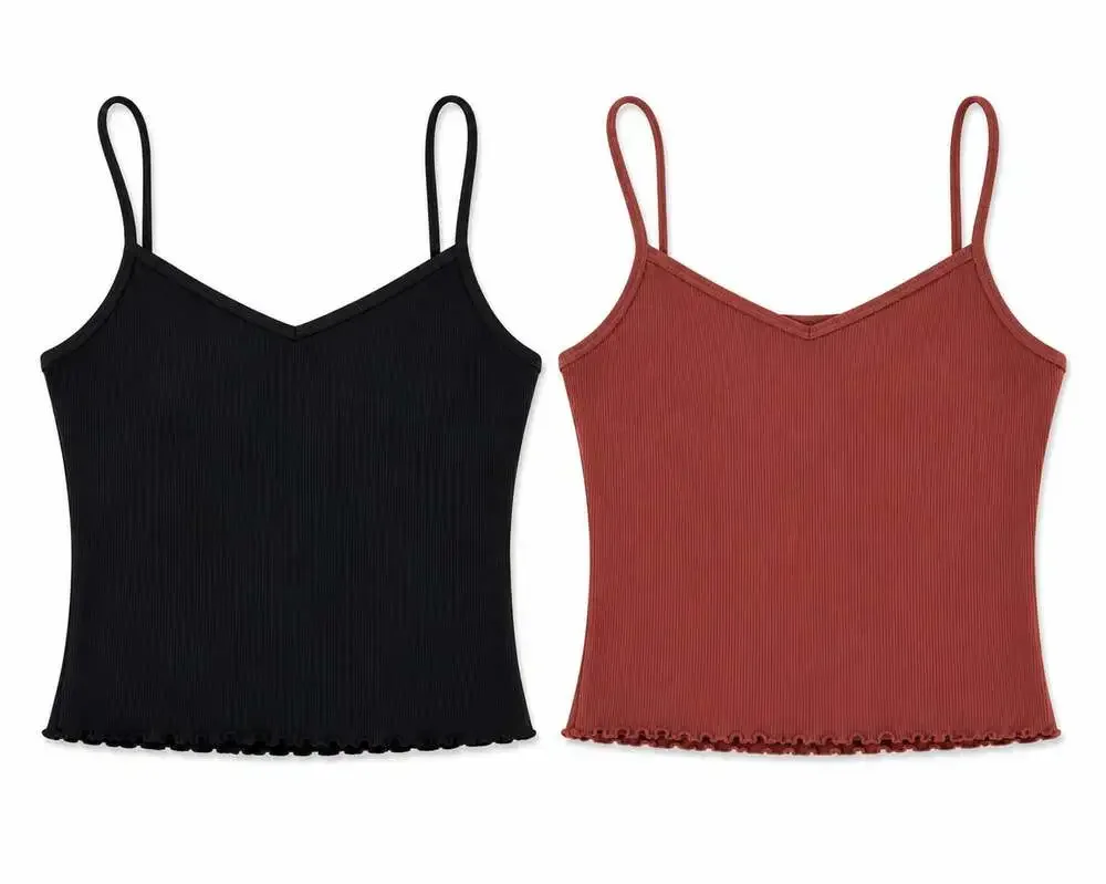 GapFit Women’s Ribbed Built-In Shelf Bra Cami Tank Top Bundle  Size Small
